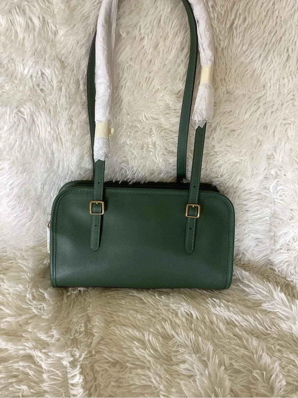Coach Hunter Green Swing zip Shoulder Bag